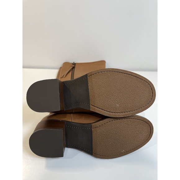 Lucky Brand Women's Heston Tall Boots Leather Gingerbread Oiled Vachetta Sz‎ 6.5 - Picture 7 of 7
